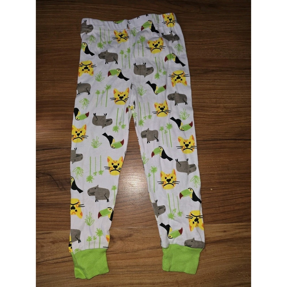 Carters Pajama Pants Boys Size 4T Animal Print Toucan Leopard Capybara 8228